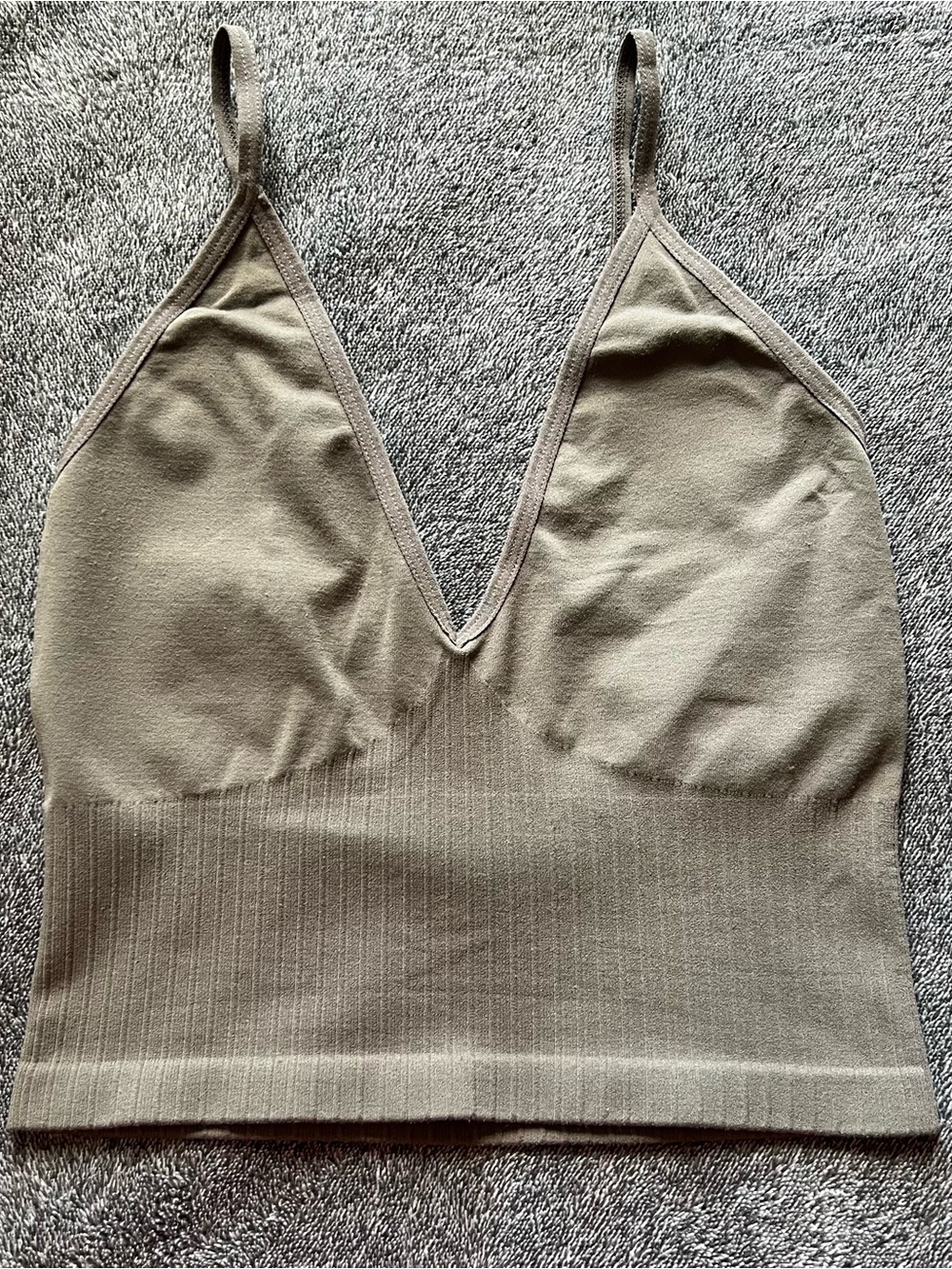 By Together Ribbed Seamless Bralette - Green